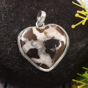 Septarian 1.25" 925 Sterling Silver Pendant (RS54-381)