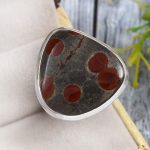 Poppy Jasper Size US 11 925 Sterling Silver Ring (REXT12-58)