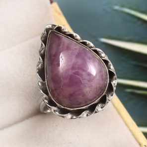 Kunzite Size US 12 925 Sterling Silver Ring (REXT61-79)