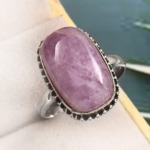 Kunzite Size US 11 925 Sterling Silver Ring (REXT61-73)