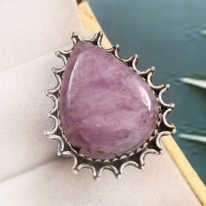 Kunzite Size US 10 925 Sterling Silver Ring (REXT61-67)