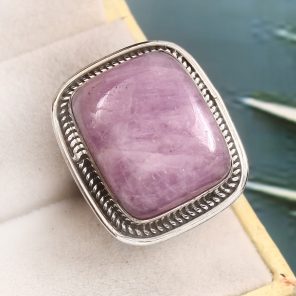 Kunzite Size US 6 925 Sterling Silver Ring (REXT61-45)