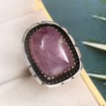Kunzite Size US 5 925 Sterling Silver Ring (REXT61-89)