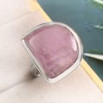 Kunzite Size US 6 925 Sterling Silver Ring (REXT61-92)