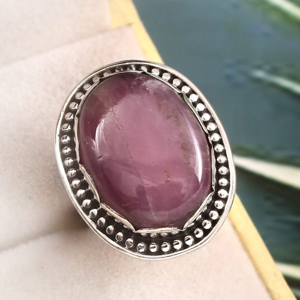 Kunzite Size US 6 925 Sterling Silver Ring (REXT61-50)