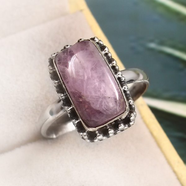 Kunzite Size US 11 925 Sterling Silver Ring (REXT61-75)