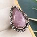 Kunzite Size US 5 925 Sterling Silver Ring (REXT61-35)