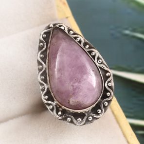 Kunzite Size US 5 925 Sterling Silver Ring (REXT61-35)