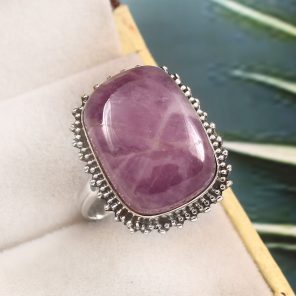 Kunzite Size US 11 925 Sterling Silver Ring (REXT61-76)