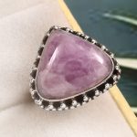 Kunzite Size US 5 925 Sterling Silver Ring (REXT61-105)