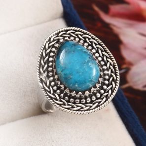 Arizona Turquoise Size US 10 925 Sterling Silver Ring (RS107-47)