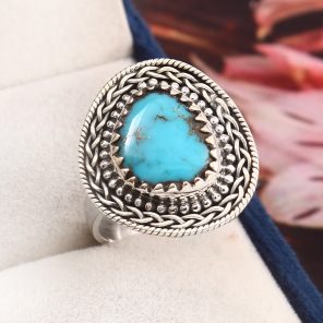 Arizona Turquoise Size US 11 925 Sterling Silver Ring (RS107-57)