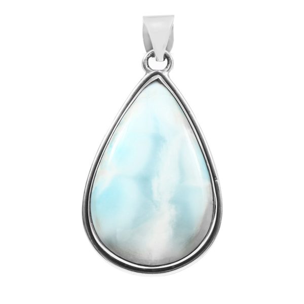 Larimar 2" 925 Sterling Silver Pendant (REXT24-263)