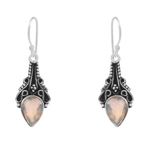 Ethiopian Opal 1.25â€³ 925 Sterling Silver Earring (REXT36-143)