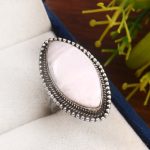 Pink Scolecite Size US 5 925 Sterling Silver Ring (REXT37-112)