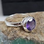 African Amethyst 925 Sterling Silver Ring (REXT42-210)