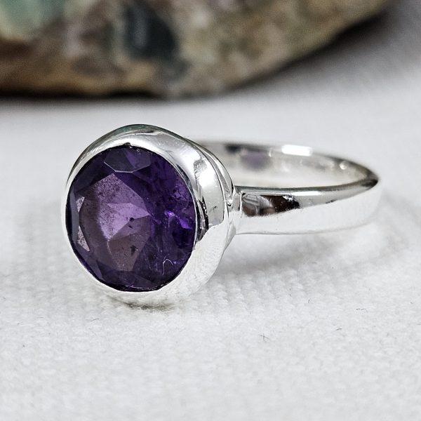 African Amethyst 925 Sterling Silver Ring (REXT42-210) - Image 2