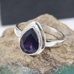 African Amethyst 925 Sterling Silver Ring (REXT42-208)