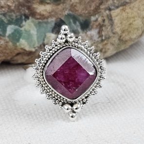 Ruby 925 Sterling Silver Ring (REXT32-55)