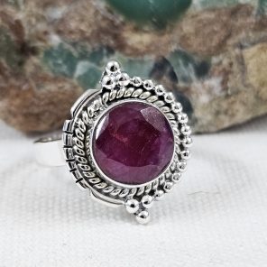 Ruby 925 Sterling Silver Ring (REXT32-54)