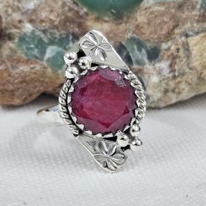 Ruby 925 Sterling Silver Ring (REXT32-51)