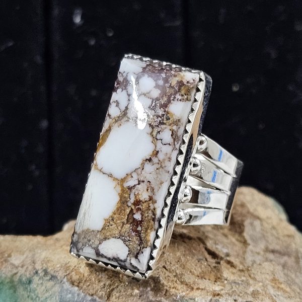 Wild Horse Jasper 925 Sterling Silver Ring (REXT69-49)