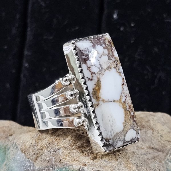 Wild Horse Jasper 925 Sterling Silver Ring (REXT69-49) - Image 2
