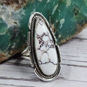 Wild Horse Jasper Southwest Style 925 Silver Ring (REXT15-50)