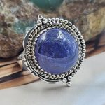 Tanzanite Size US 10 925 Sterling Silver Ring (REXT39-1)