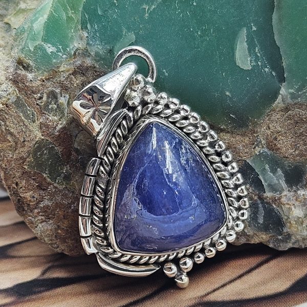 Tanzanite 1" 925 Sterling Silver Pendant (REXT39-16)