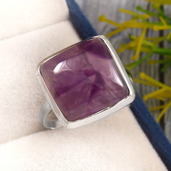 Atomic Amethyst Size US 11 925 Sterling Silver Ring (REXT28-231)