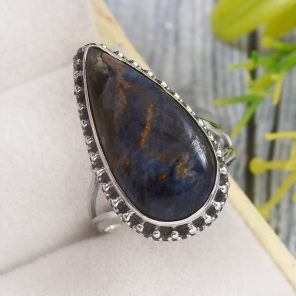 Pietersite Size US 7 925 Sterling Silver Ring (REXT73-172)