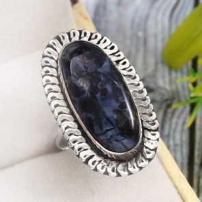Pietersite Size US 7 925 Sterling Silver Ring (REXT73-175)