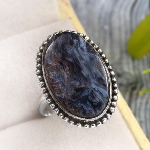 Pietersite Size US 7 925 Sterling Silver Ring (REXT73-176)