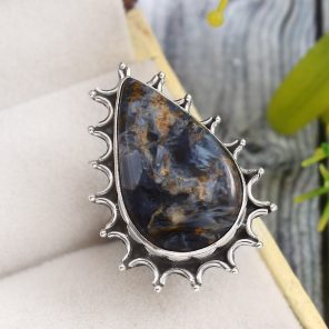 Pietersite Size US 5 925 Sterling Silver Ring (REXT73-163)