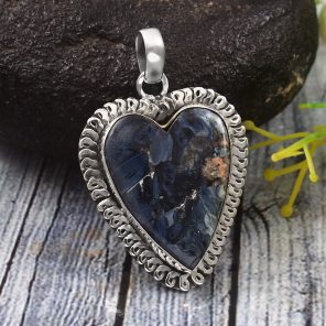 Pietersite 1.5" 925 Sterling Silver Pendant (REXT73-210)