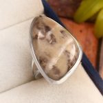 Jasper Size US 9 925 Sterling Silver Ring (REXT33-150)