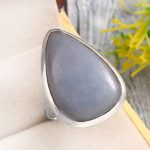 Angelite Size US 11 925 Sterling Silver Ring (REXT73-248)