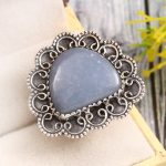 Angelite Size US 7 925 Sterling Silver Ring (REXT73-227)