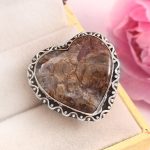 Mushroom Jasper Size US 5 925 Sterling Silver Ring (REXT76-50)
