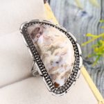 Crazy Lace Agate Size US 11 925 Sterling Silver Ring (REXT40-172)