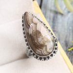 Crazy Lace Agate Size US 5 925 Sterling Silver Ring (REXT40-134)