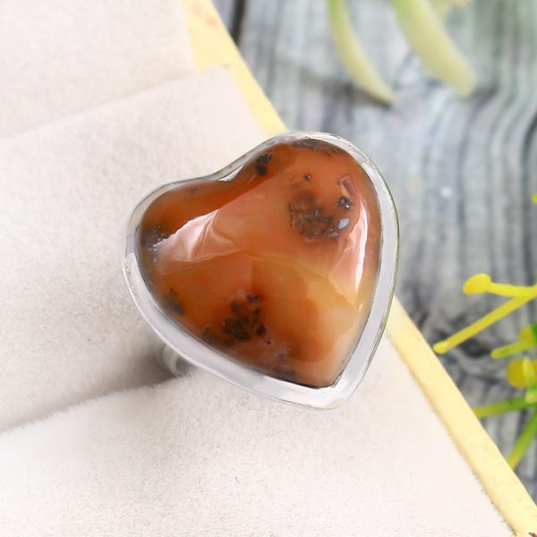 Crazy Lace Agate Size US 5 925 Sterling Silver Ring (REXT40-182)
