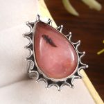 Pink Opal Size US 8 925 Sterling Silver Ring (REXT73-110)