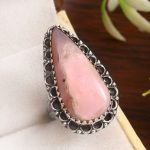 Pink Opal Size US 5 925 Sterling Silver Ring (REXT73-99)