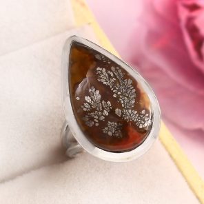 Indonesian Red Marcasite Size US 5 925 Sterling Silver Ring (RS64-112)