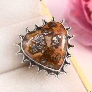 Indonesian Red Marcasite Size US 5 925 Sterling Silver Ring (RS64-23)