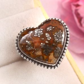 Indonesian Red Marcasite Size US 8 925 Sterling Silver Ring (RS64-50)