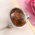 Indonesian Red Marcasite Size US 11 925 Sterling Silver Ring (RS64-87)