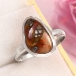 Indonesian Red Marcasite Size US 12 925 Sterling Silver Ring (RS64-83)